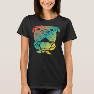 Camiseta El colorido Pitbull Face Pitties