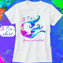Camiseta El colorido sueño de la sirena de San Pedro en Flo