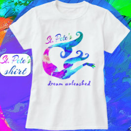 Camiseta El colorido sueño de la sirena de San Pedro en Flo