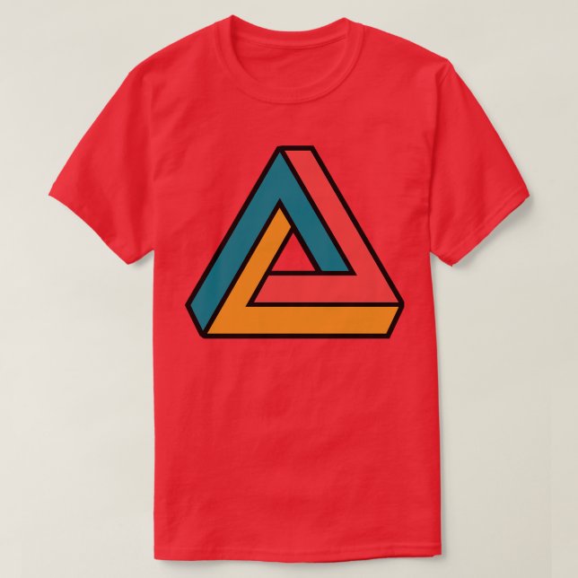 Camiseta El colorido Triángulo de la Penrose (Diseño del anverso)