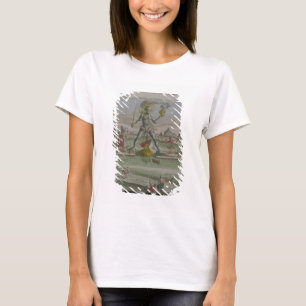 Camiseta El coloso de Rodas, detalle del strad de la