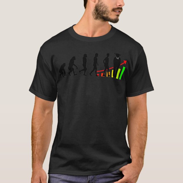 Camiseta El comerciante de dividendos bursátiles Bullish In (Anverso)