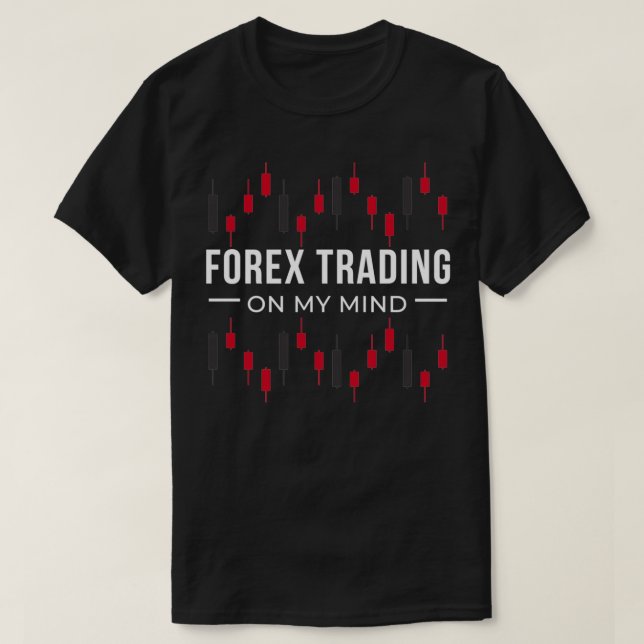 Camiseta el comercio de forex en mi mente (Diseño del anverso)