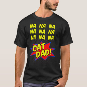 Camiseta El cómic de Cat Dad es gracioso para los padres de