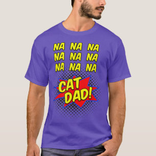 Camiseta El cómic de Cat Dad es gracioso para los padres de