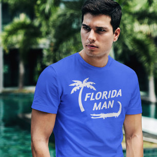 Camiseta El cómico coligador del hombre de Florida y el á