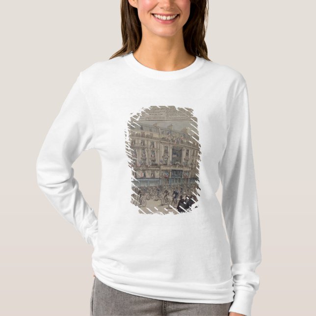 Camiseta El comienzo de la raza de bicicleta de París-Brest (Anverso)