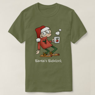 Camiseta El compañero de Papá Noel, amigo de Navidades grac