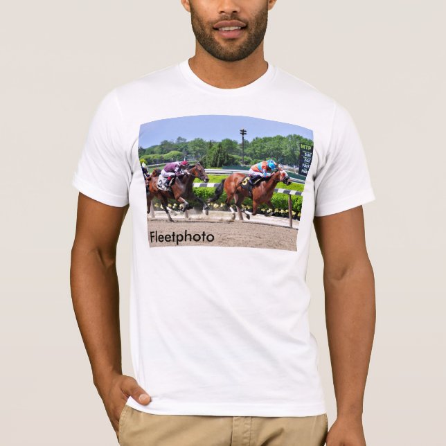 Camiseta El competir con de Belmont Park hermoso (Anverso)