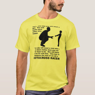 Camiseta El competir con paternal de la bici de la suciedad