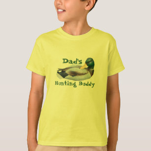 Camiseta El compinche de la caza del papá embroma la