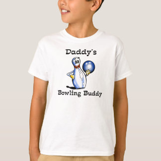 Camiseta El compinche de los bolos del papá embroma las