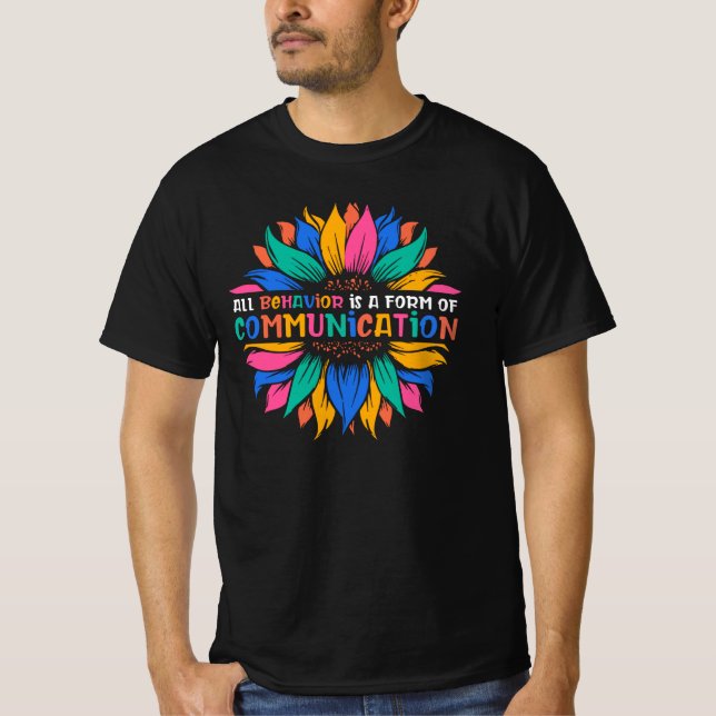 Camiseta El comportamiento del girasol es comunicación (Anverso)