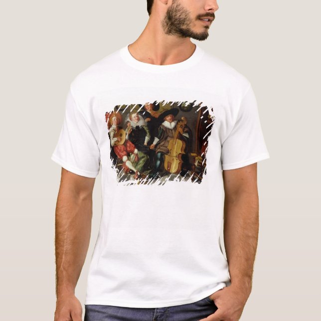 Camiseta El concierto (aceite en el panel) (Anverso)