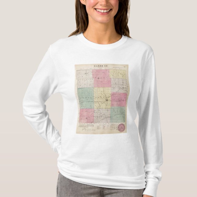 Camiseta El condado de Clark, Kansas (Anverso)