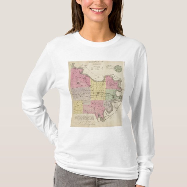 Camiseta El condado de Doniphan, Kansas (Anverso)