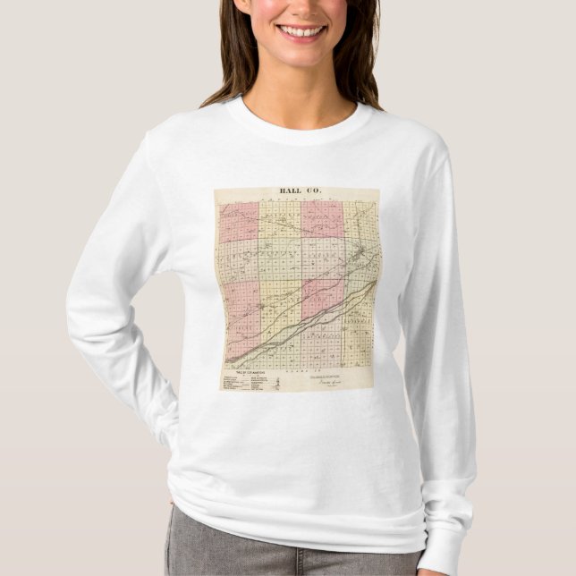 Camiseta El condado de Hall, Nebraska (Anverso)