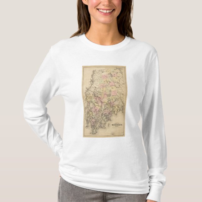 Camiseta El condado de Hancock, Maine (Anverso)