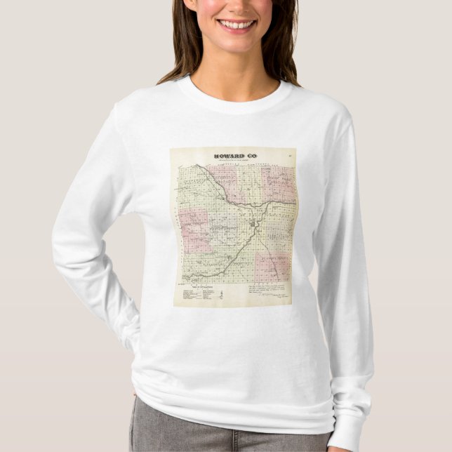 Camiseta El condado de Howard, Nebraska (Anverso)