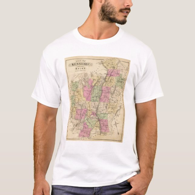 Camiseta El condado de Kennebec, Maine (Anverso)