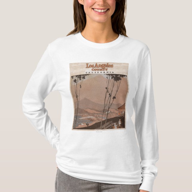 Camiseta El condado de Los Angeles, California (Anverso)