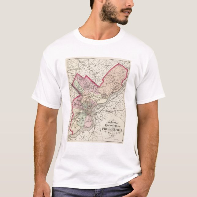 Camiseta El condado de Philadelphia, ciudad (Anverso)