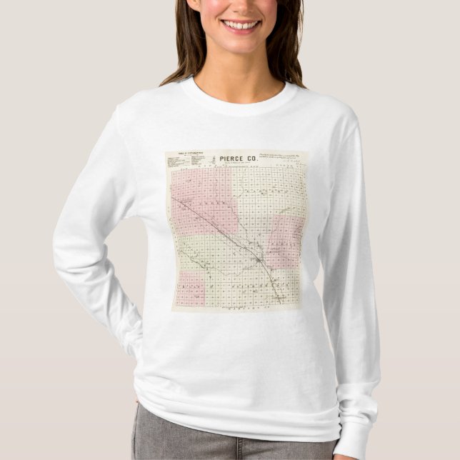 Camiseta El condado de Pierce, Nebraska (Anverso)