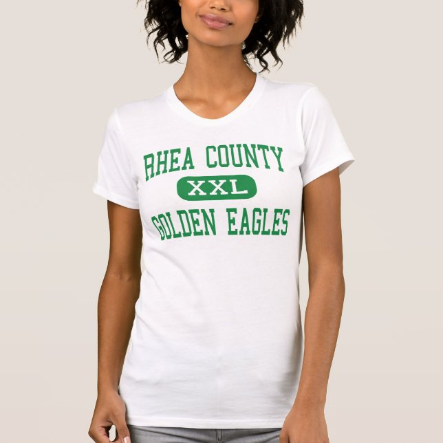 Camiseta El condado de Rhea - Eagles de oro - alto - (Anverso)