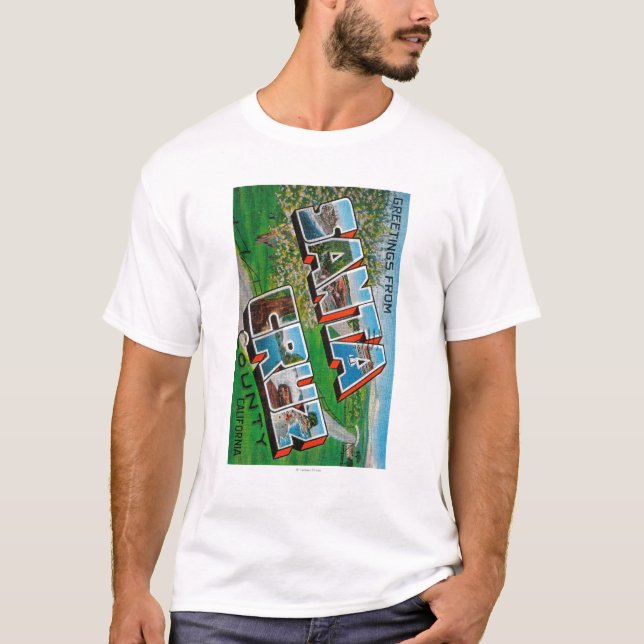 Camiseta El condado de Santa Cruz, California (Anverso)