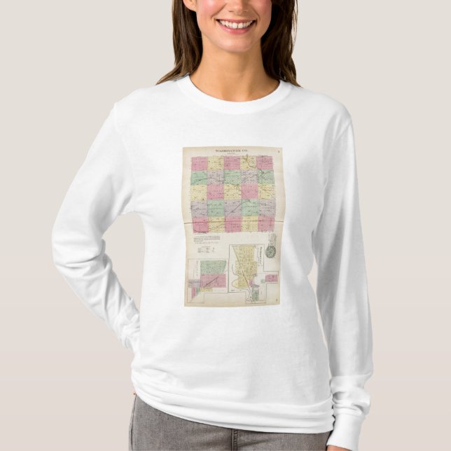 Camiseta El condado de Washington, ciudad de Haddam, (Anverso)
