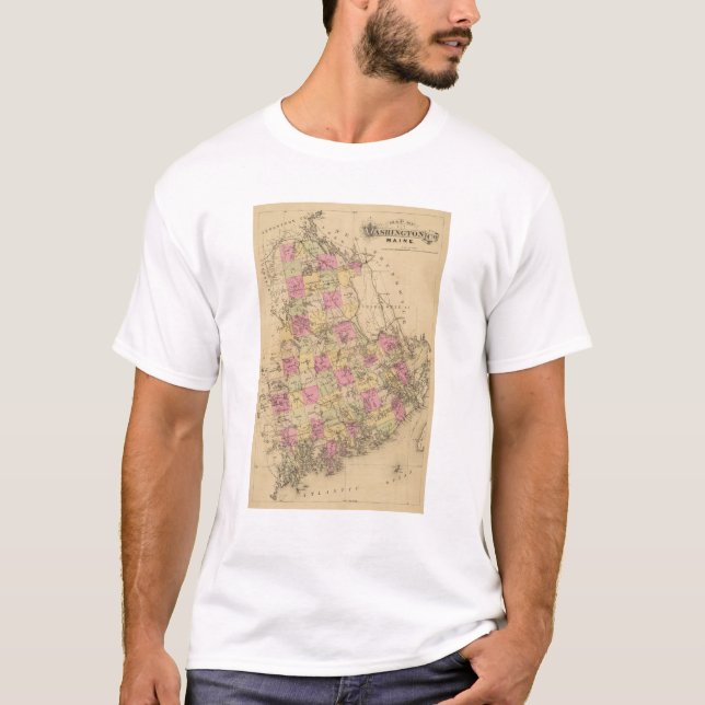 Camiseta El condado de Washington, Maine (Anverso)