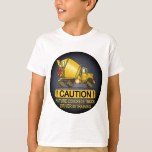 Camiseta El conductor de camión concreto futuro embroma la