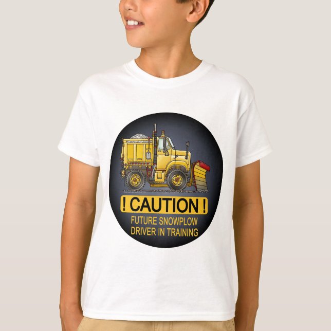 Camiseta El conductor de camión futuro del quitanieves (Anverso)