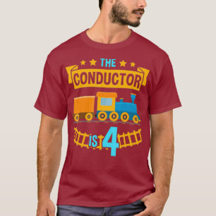Camiseta El conductor es el tren de tren de 44 años