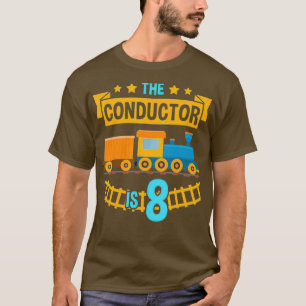 Camiseta El conductor es el tren de tren de 8 a 8 años