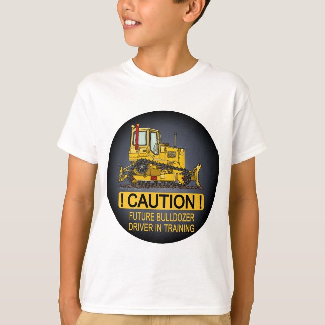 Camiseta El conductor futuro del dormilón de la niveladora (Anverso)