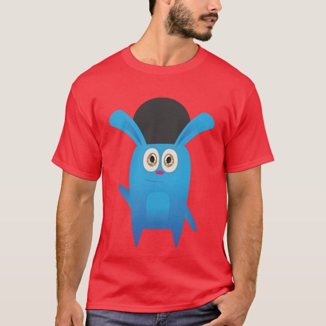 Camiseta El conejito divertido (parte alta) (Anverso)