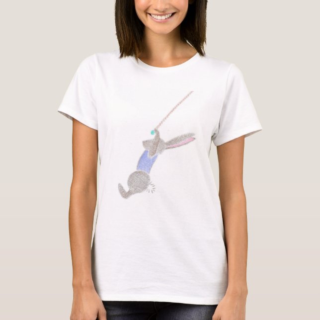 Camiseta El conejito en el trapecio del vuelo (Anverso)
