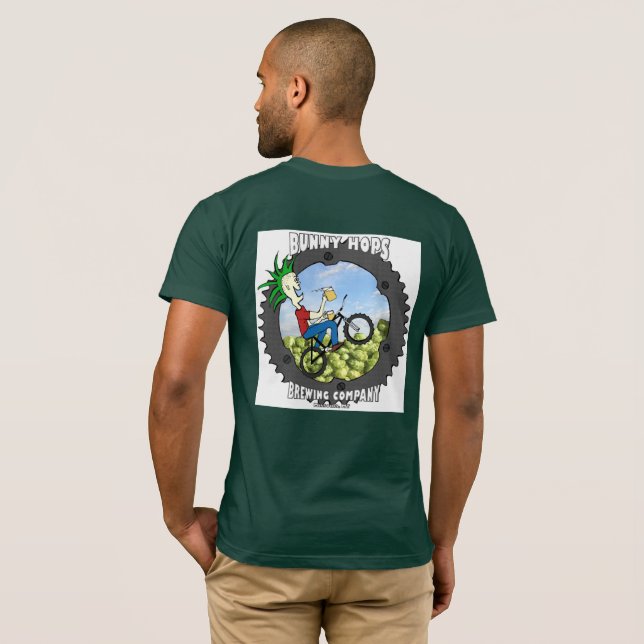 Camiseta El conejito salta T americano (Reverso completo)