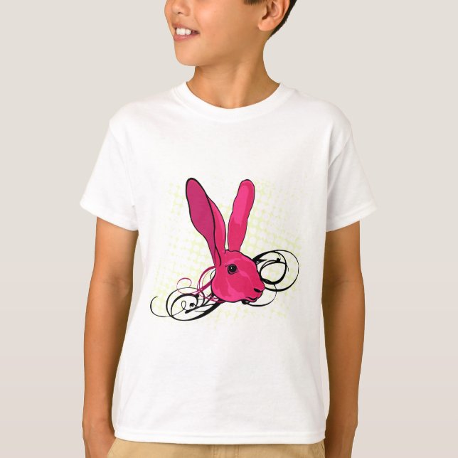 Camiseta El conejo rosado (Anverso)