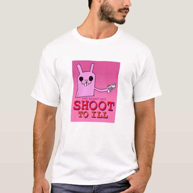 Camiseta El conejo rosado dice (Anverso)