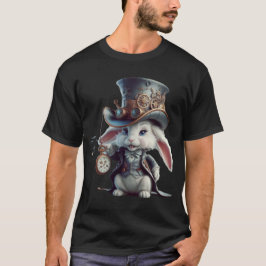 Camiseta El conejo Steampunk del Controlador del Tiempo