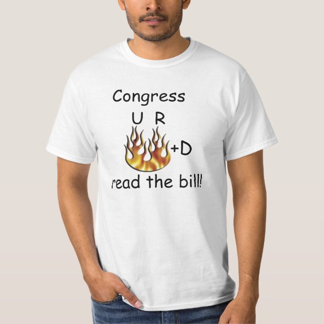 Camiseta ¡El congreso, U R encendido, leyó la cuenta! (Anverso)