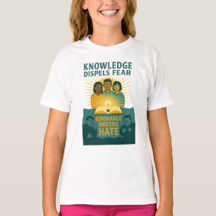 CAMISETA "EL CONOCIMIENTO DISPONE EL MIEDO" / "LA IGNORANCI