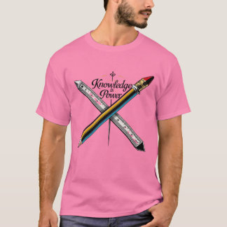 Camiseta El conocimiento es el poder - inspirar la educació