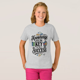 Camiseta El conocimiento es la clave del éxito