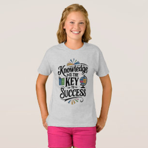 Camiseta El conocimiento es la clave del éxito