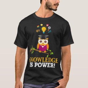 Camiseta El Conocimiento Es Lechua De Poder De Vuelta Al Pr