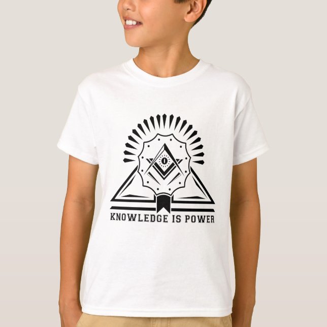 Camiseta El conocimiento es Power Guay Geometric Design (Anverso)