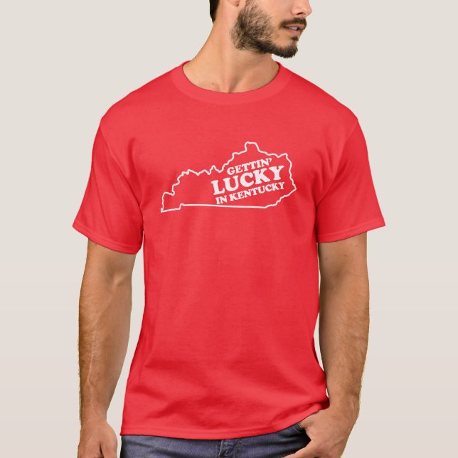 Camiseta El conseguir afortunado en Kentucky (Anverso)